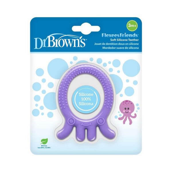 DR. BROWN'S - MORDEDOR FLEXIBLE PULPO LILA TE006-P2(2)
