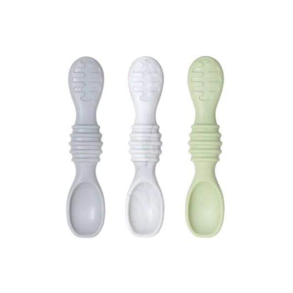 BUMKINS - SET X 3 CUCHARILLAS SILICONADAS PLOMAS