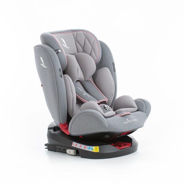 SILLA P/CARRO P/BEBE PREMIUM BABY (GRIS/ROSADO) PB2272