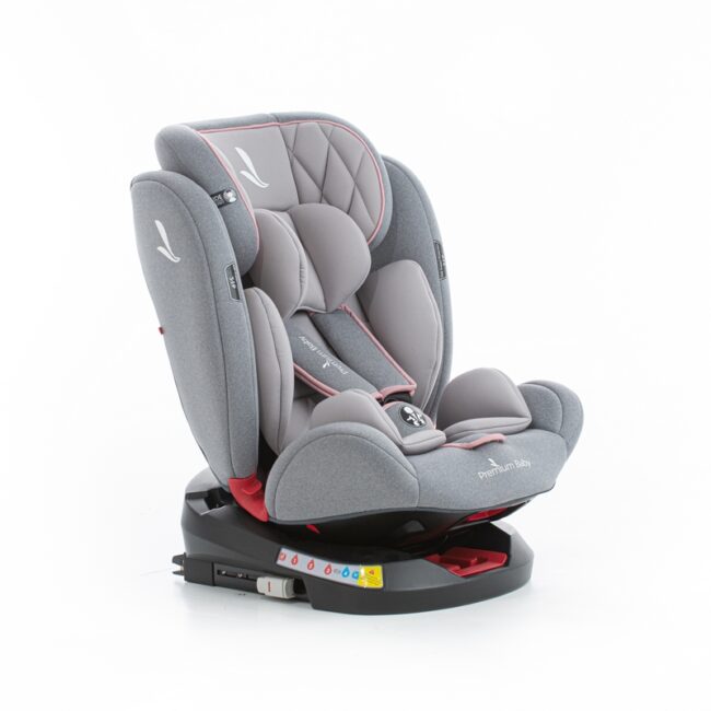 SILLA P/CARRO P/BEBE PREMIUM BABY (GRIS/ROSADO) PB2272