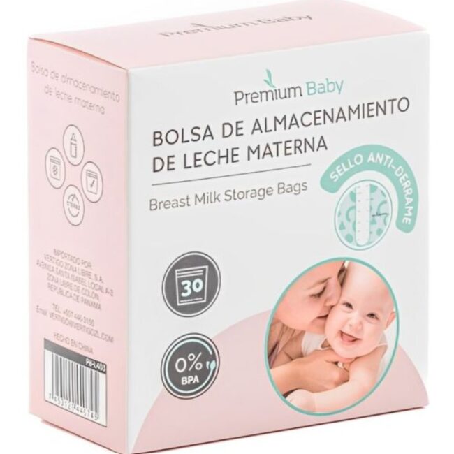 PREMIUM BABY - BOLSA DE ALMACENAMIENTO DE LECHE MATERNA 30 PZA. PREMIUM PB-L401