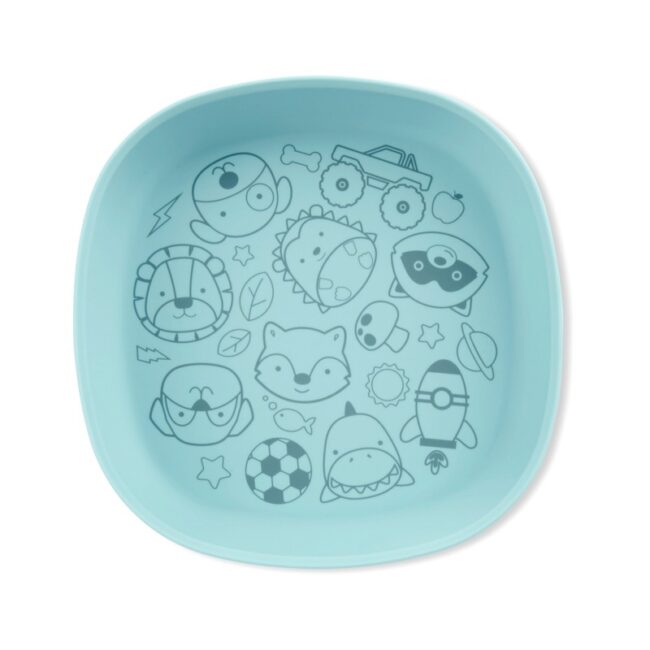 SKIP HOP - PLATO DE SILICONA SQUAD AZUL 9S256310