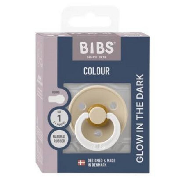 BIBS - CHUPETE BRILLO VAINILLA T1 PACKX1 1001000257