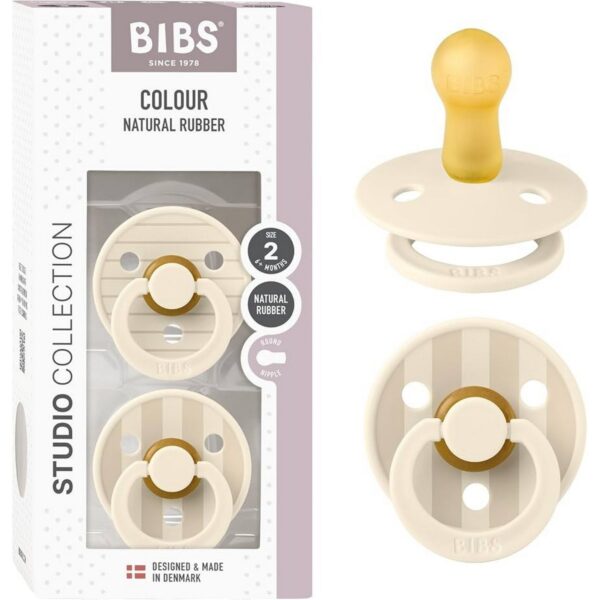 BIBS - CHUPETE VAINILLA/MARFIL T2 PACKX2 12015104