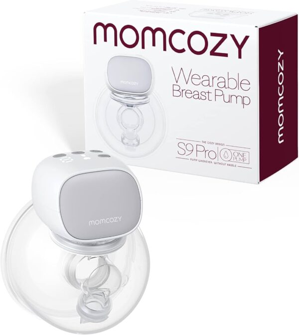 MOMCOZY - EXTRACTOR DE LECHE S9PRO SIMPLE GREY/PINK BP274-PK70BA-A