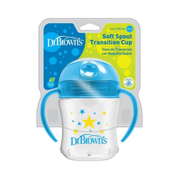 DR. BROWN'S - VASITO TRANSICION AZUL 6OZ/180ML TC61004-INTL