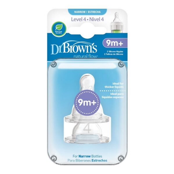 DR. BROWN'S - TETINA SILICONADA BOCA ESTRECHA NIVEL 4 313-INTL