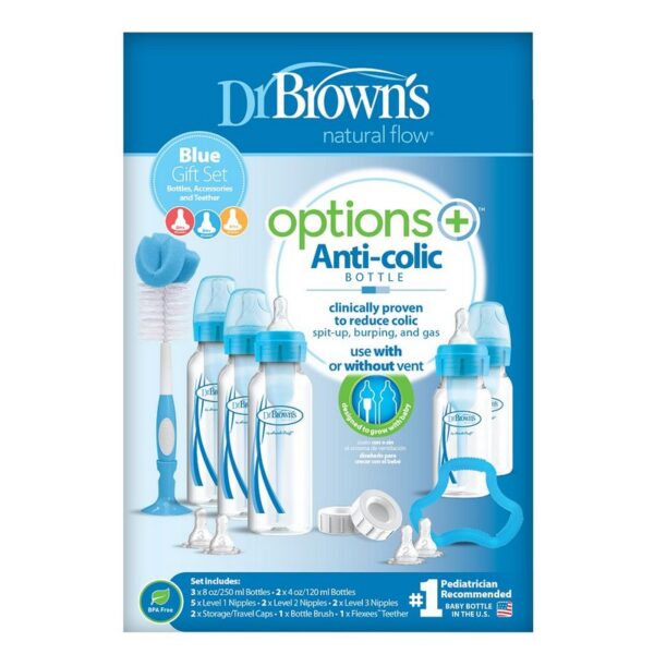 DR. BROWN'S - SET DE BIBERONES NARROW AZUL SB05405-ESX