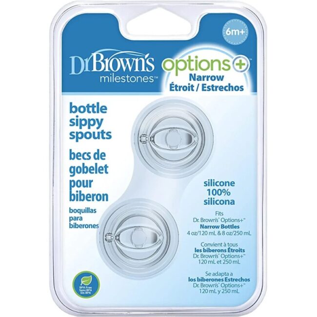 DR. BROWN'S - TETINA DE TRANSICION CORTE-Y BOCA ESTRECHA X2 SR210-PA