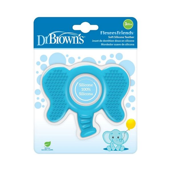 DR. BROWN'S - MORDEDOR FLEXIBLE ELEFANTE CELESTE TE002-P2