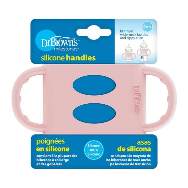 DR. BROWN'S - MANIJA DE SILICONA B/ANCHA ROSA AC008-P6