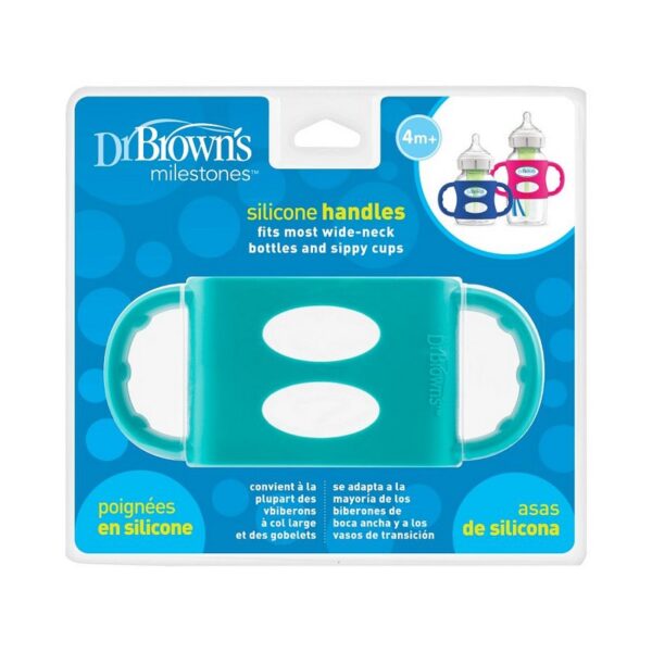 DR. BROWN'S - MANIJA DE SILICONA B/ANCHA TURQUEZA AC010-P2