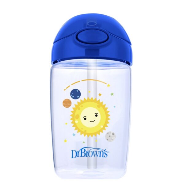 DR. BROWN'S - VASITO C/BOMBILLA SILICONA 12oz/350ml AZUL TC21015-INTL(N)