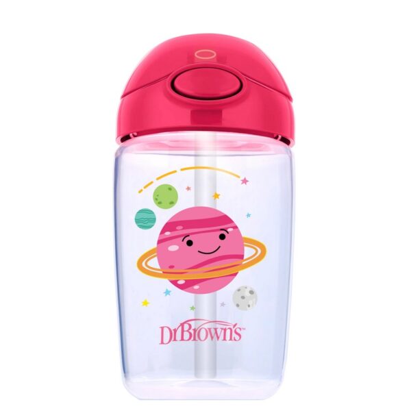 DR. BROWN'S - VASITO C/BOMBILLA SILICONA 12oz/350ml ROSA TC21014-INTL(N)