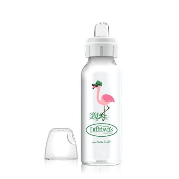 DR. BROWN'S - BIBERON ESTÁNDAR 8oz/250ML TRANSICION FLAMINGO SB81094-P12(1