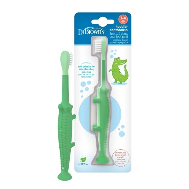 DR. BROWN'S - CEPILLO DE DIENTES COCODRILO VERDE HG059