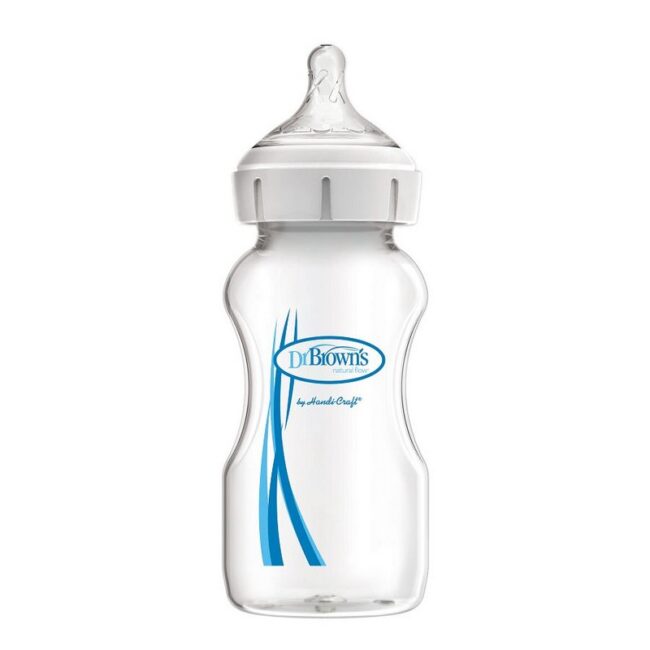 DR. BROWN'S - BIBERON B/ANCHA 9OZ/270ML X1 BLANCO WB91600-ESX