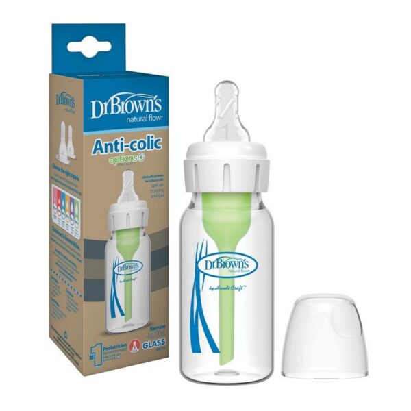 DR. BROWN'S - BIBERON DE VIDRIO B/ESTRECHA 4OZ/120ML SB41001-P4