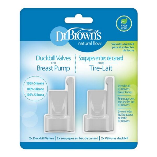 DR. BROWN'S - VALVULAS DE PICO DE PATO P/EXTRACTOR DE LECHE X2 UNID. BF105