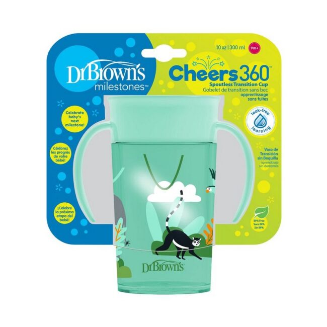 DR. BROWN'S - VASO 360-300ML C/ASA VERDE TC11003