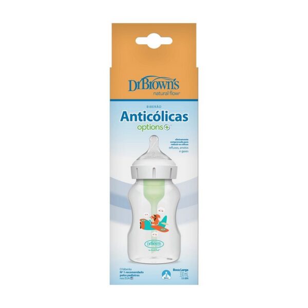 DR. BROWN'S - BIBERON 11OZ/330ML C/TETINA ARDILLA PILOTO WB111001-SPX