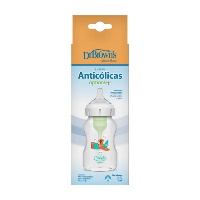 DR. BROWN'S - BIBERON 11OZ/330ML C/TETINA ARDILLA PILOTO WB111001-SPX