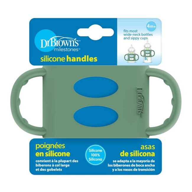 DR. BROWN'S - MANIJA DE SILICONA B/ANCHA VERDE AC253-P6