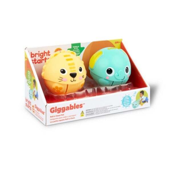 BRIGHT STARTS -  JUGUETE  X2 LION Y ELEFANTE 16672